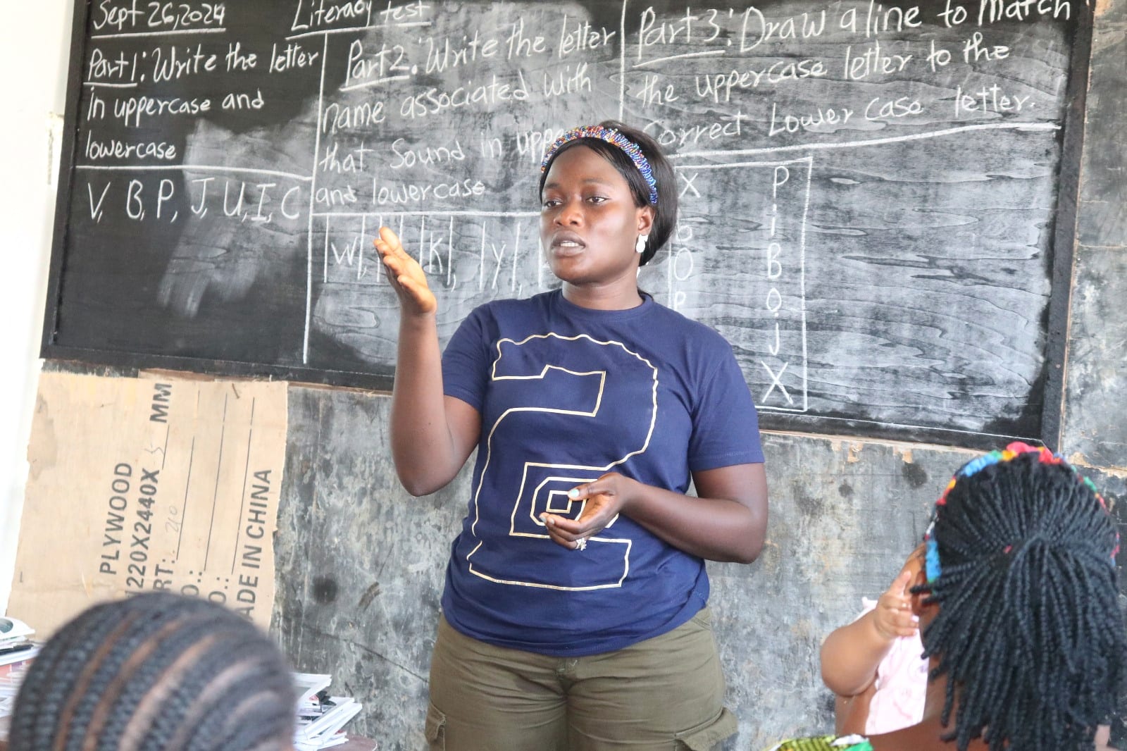 A teacher and learner at a licensure event